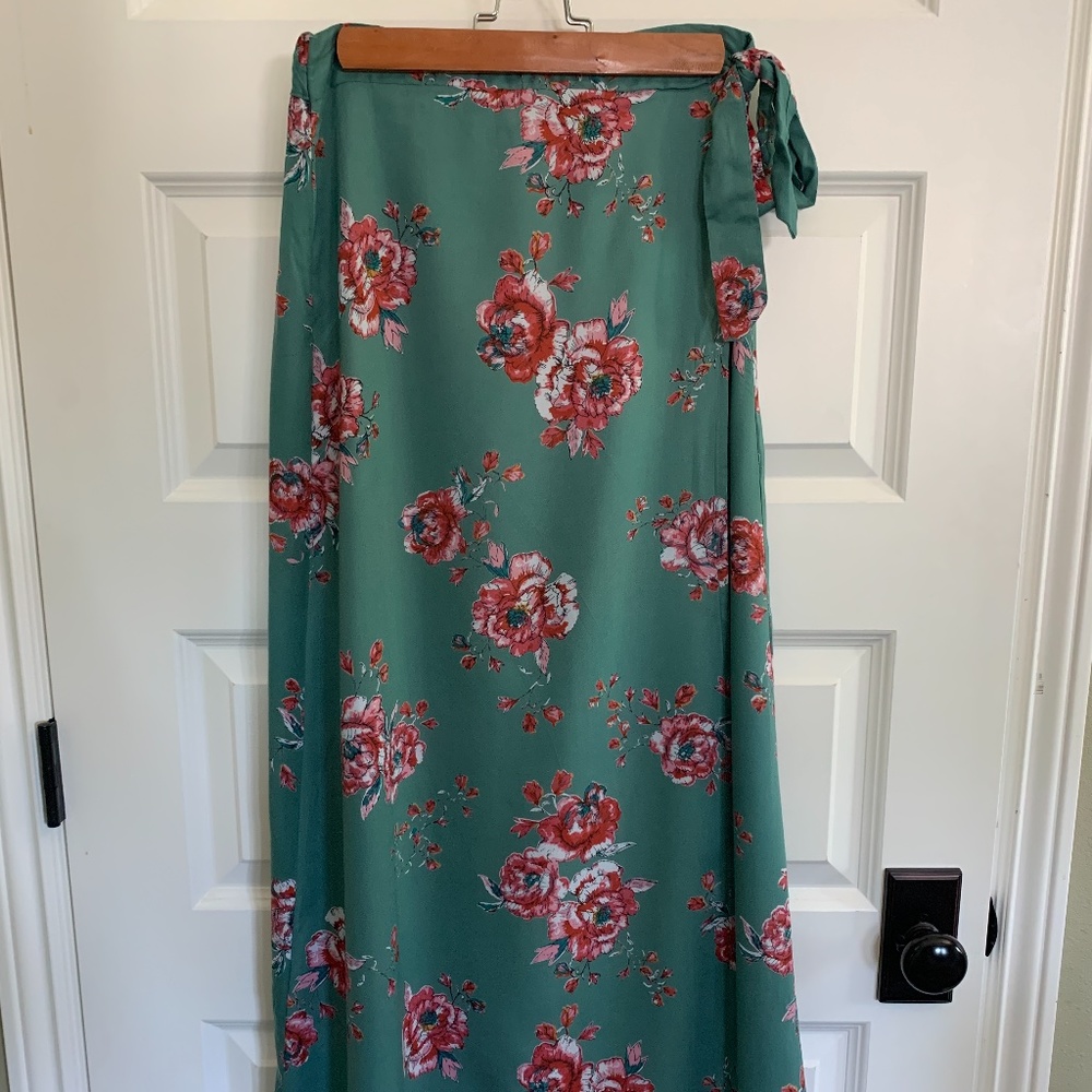 Long Floral Skirt